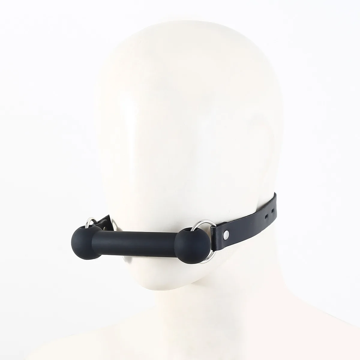 بولي Leather حلقة من جلد كرة سيليكون الكمامة تثبيت الفم عبودية الفم الكمامة الفم محشوة الجنس لعب للأزواج ألعاب الكبار لينة