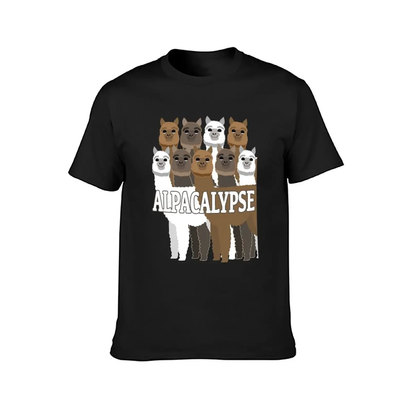 Alpacalypse Cute Peru Alpaca Lovers Pun T-Shirt vintage t shirts plus sizes mens funny t shirts