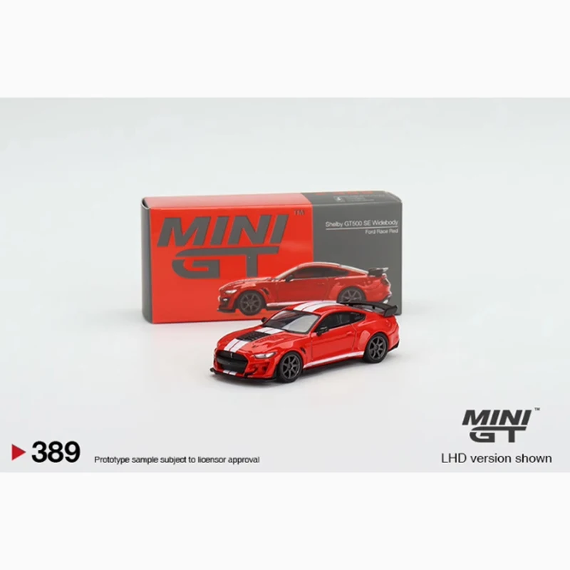 MINI GT 1:64 Shelby GT500 Cobra modèle de voiture en alliage rouge Collection adulte cadeau affichage Souvenir jouet nouveau Spot