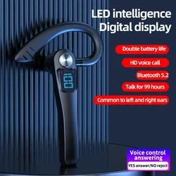 X7 Single Ear Headset With Mic Wireless 5.2 Earphone Noise Cancelling Waterproof Earpiece Wireless Handsfree Long Standby Time