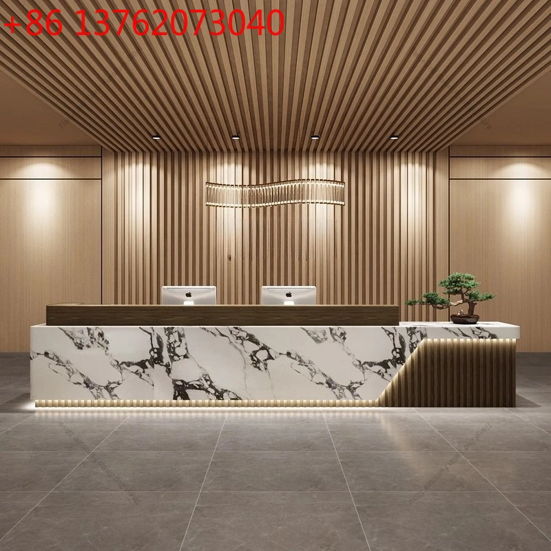 

Скандинавские минималистичные стойки ресепшн для компаний, современные роскошные стойки для отелей, стойки для кассиров, коммерческая мебель для салонов красоты