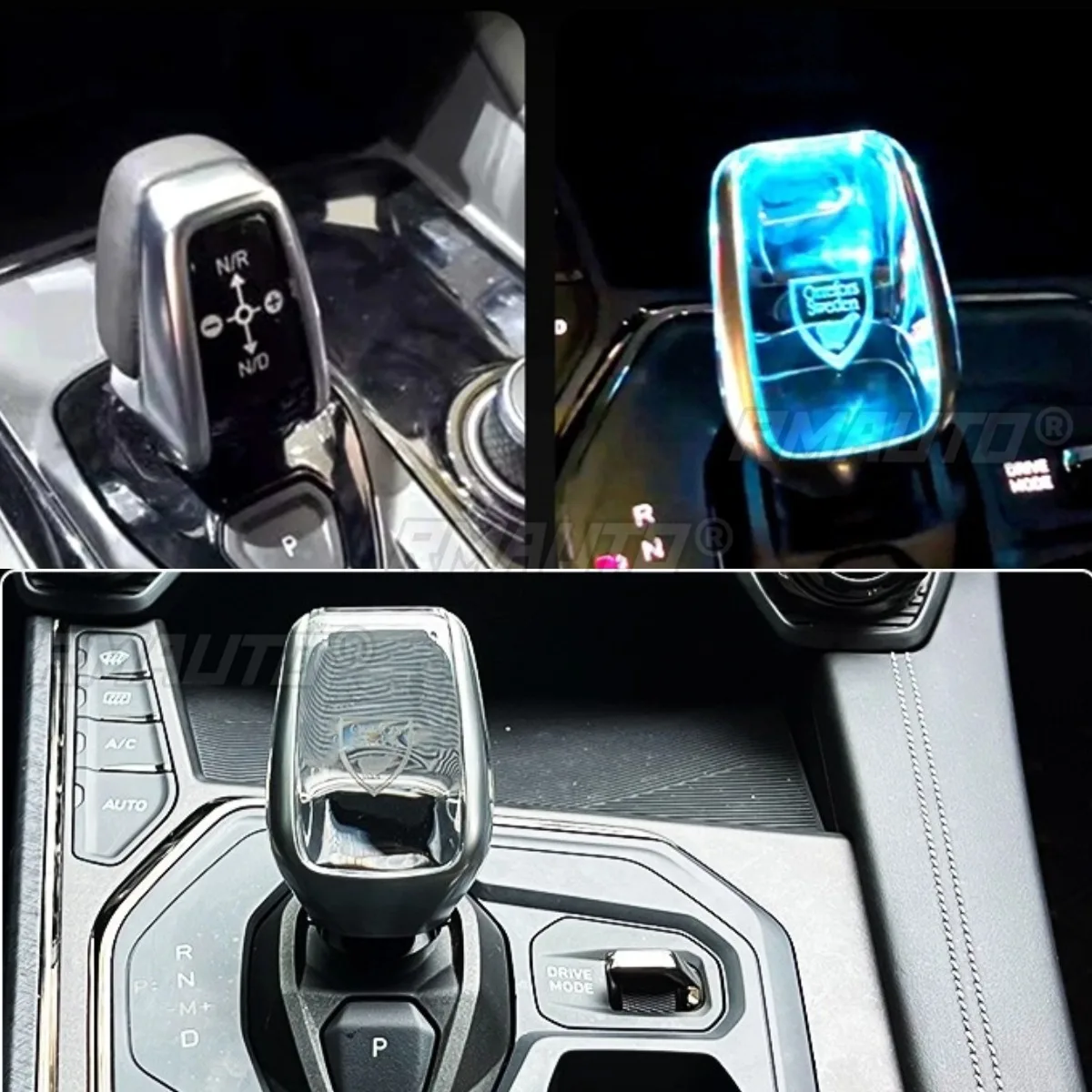 For Geely Lynk&Co Volvo Car Interior Decor LED Gear Head For Geely Lynk&Co 01/02/03/05/09 Volvo S60 S90 Touch Activated Body Kit