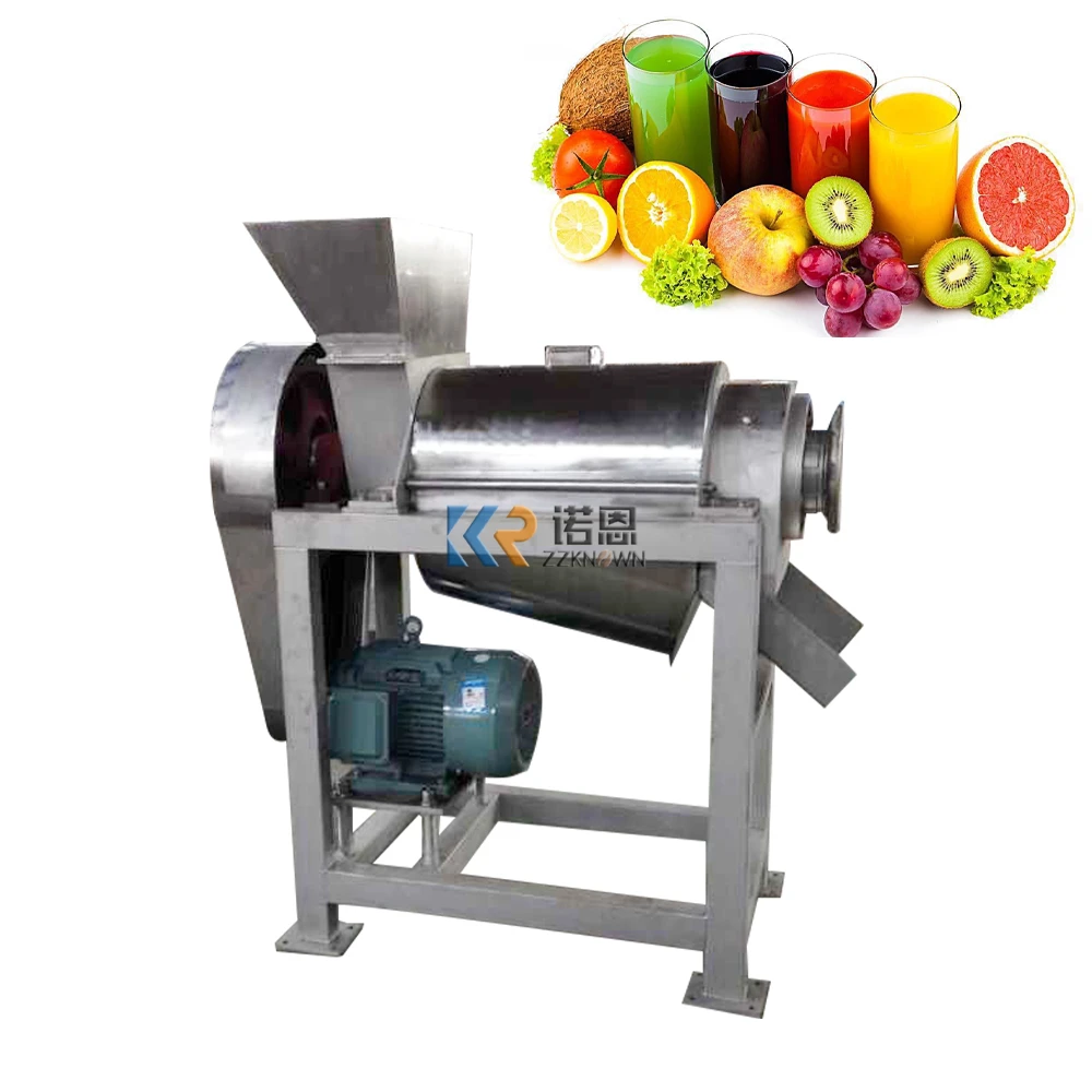 2.5 Ton Capacity Industrial Fruit Vegetable Juice Extractor/ Spiral Fruit Juicer Screw Vegetable Crushed Juice Making Machine