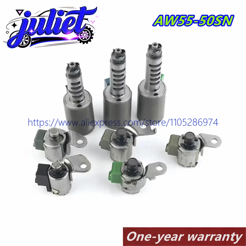 Original AW55-50SN AW55-51SN AF23 AF33 RE5F22A AW55 50SN AW55 51SN Transmission Solenoid Kit & Gasket For Chevrolet Volvo Nissa