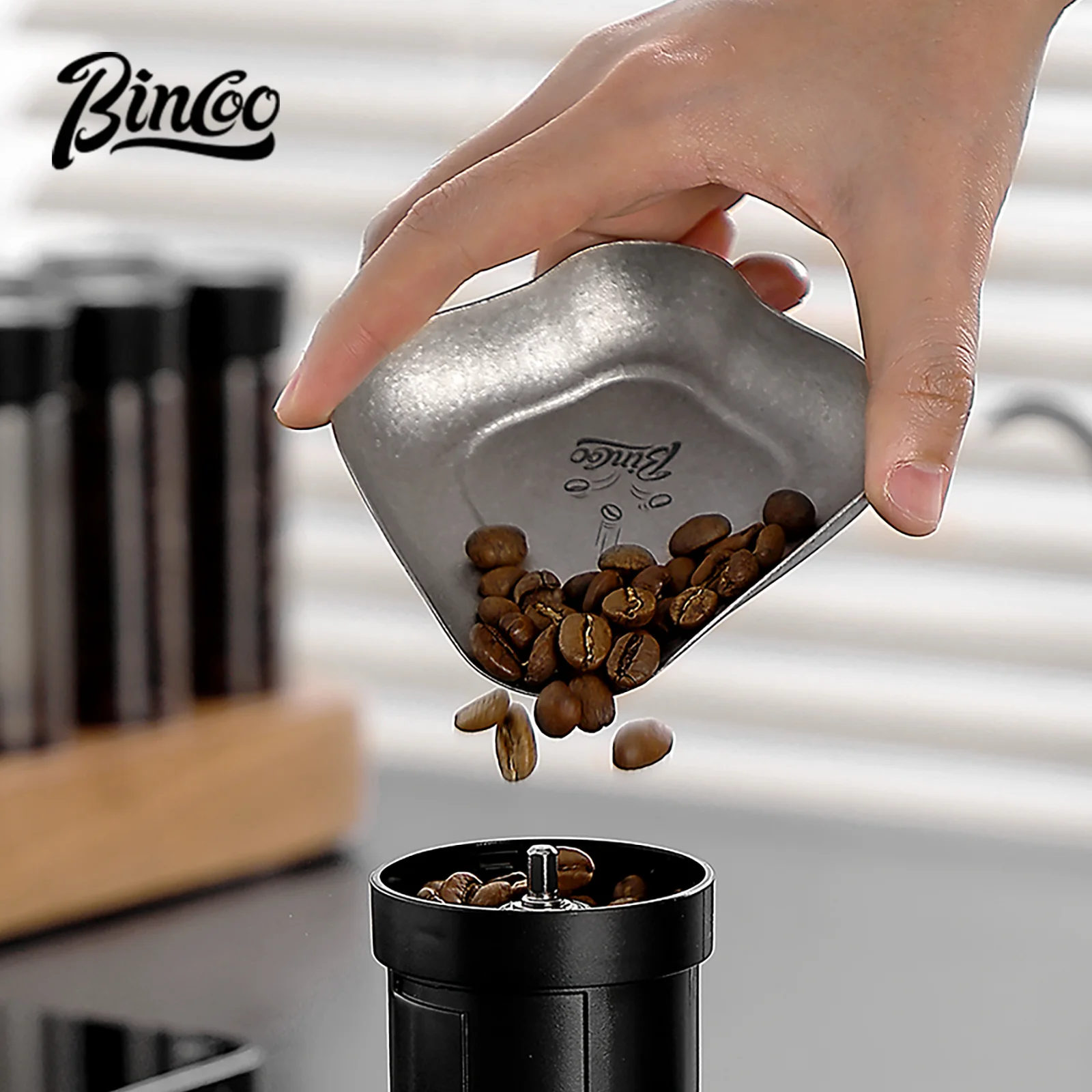 Coffee Bean Scale - Bincoo Pure Titanium Dosing Disc –