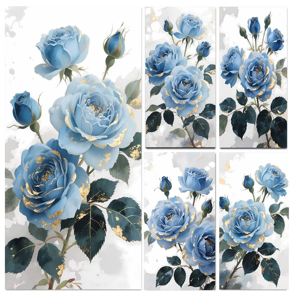 

5D Diy Full Round Diamond Painting Rose Embroidery Mosaic Flower Picture Of Rhinestones Butterfly Cross Stitch Wall Art