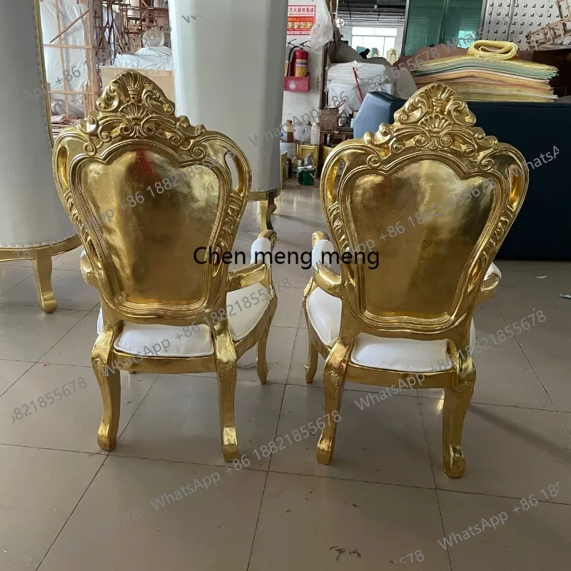 European carved dining chair hotel living room restaurant club hotel chair