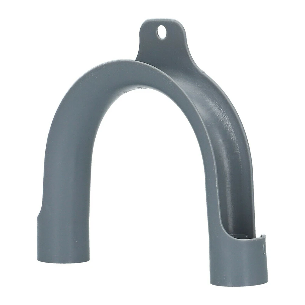 Kit de extensão de mangueira de drenagem, plástico resistente, suporte em forma de U, encaixe do PVC, braçadeiras de aço inoxidável