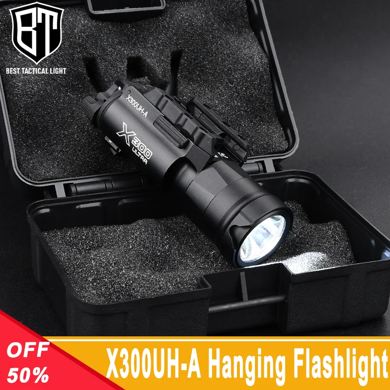 WADSN Metal X300 X300UH-A Hanging Flashlight Hight Power White LED Light 800lumens Hunting Airsoft Pistol Lamp Scout Accessories