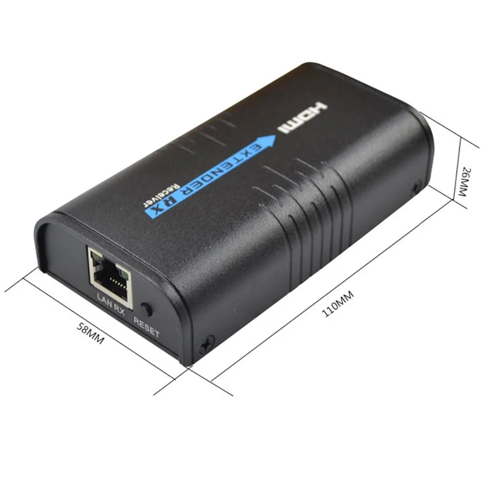 HDMI Extender120M 1080p 3D HDMI Signal network extender Transmitter Receiver over cat5 cat6 RJ45 Ethernet Converter