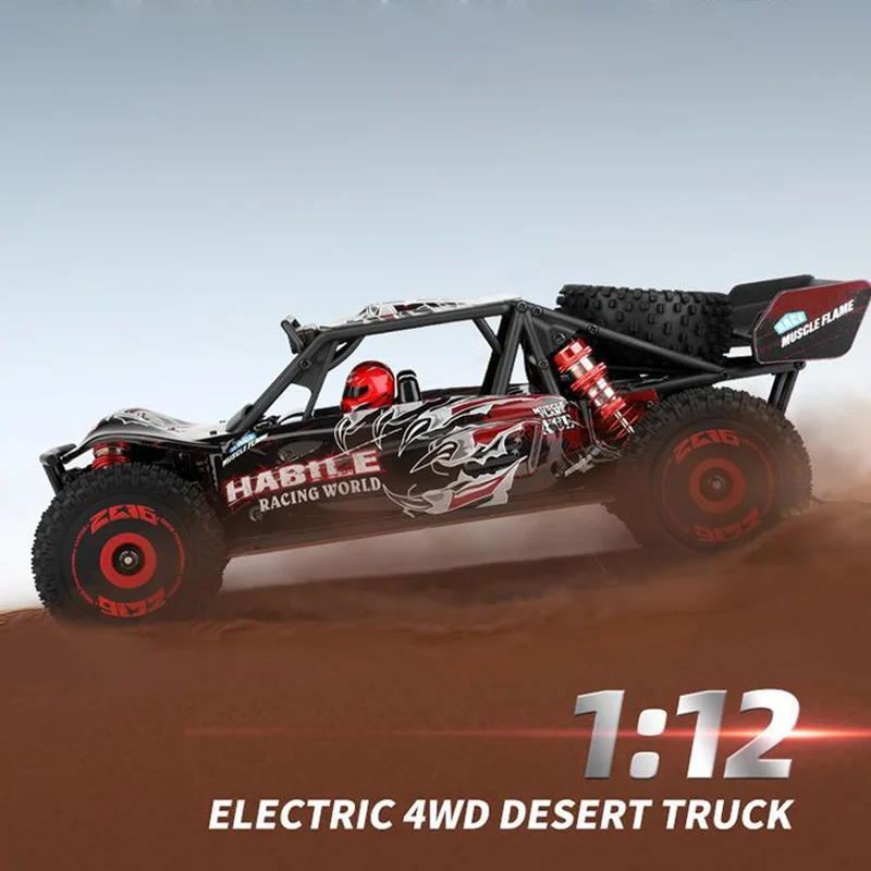 WLtoys 124016 (V2) سيارة RC سريعة، سيارة RC بدون فرش 1/12 مع ESC مستقل للبالغين، 75 كم/ساعة، مناسبة للاستخدام في الهواء الطلق والهدايا #4