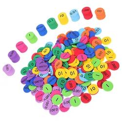 3 Set Math Counters Discs Set 10 Values Place Value Disks Math Learning Counting Chips Place Value Manipulatives Number