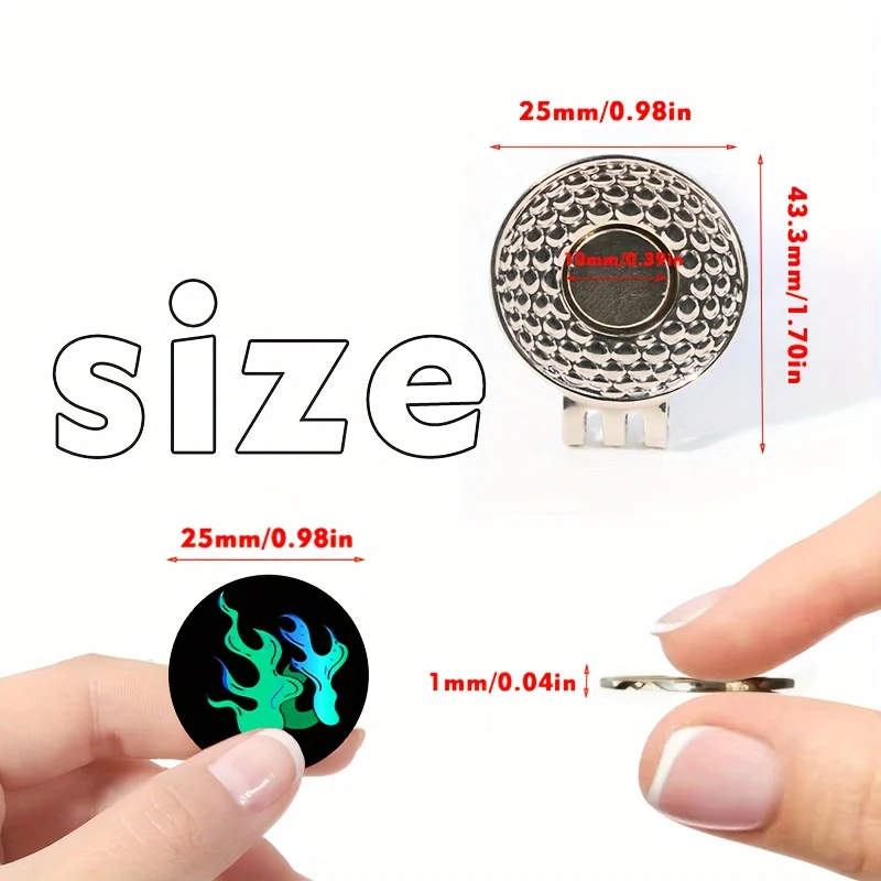 Featured Magnetic Metal Golf Ball Logo - Golf Accessories Golf Equipment, Customized Ball Markers, Fun Icons, Perfect Golf Gift