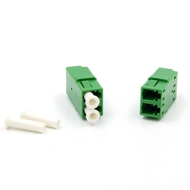 LC Duplex Earless & Flanged Fiber Optic Adapter LC APC UPC Optical Coupler For FTTH Optical Cable Connection Projects