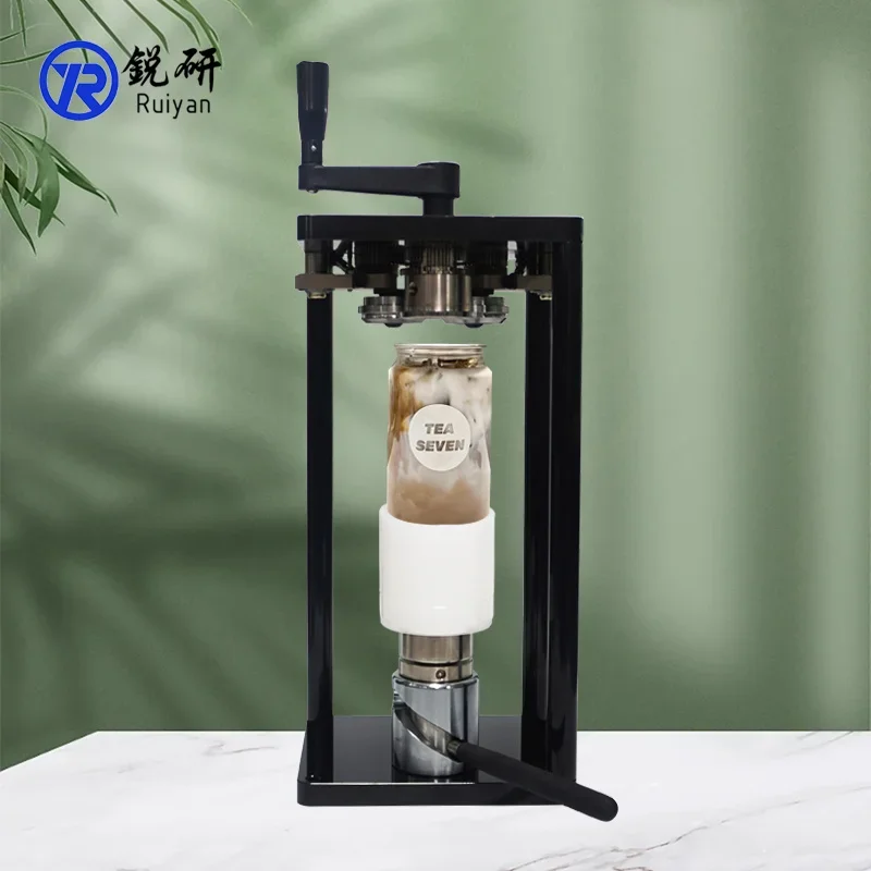 Chinese Factory Hot Sell  High Quality Portable Commercial Can Seamer Bubble Tea Coffee Handheld Pet Can Sealing Machine