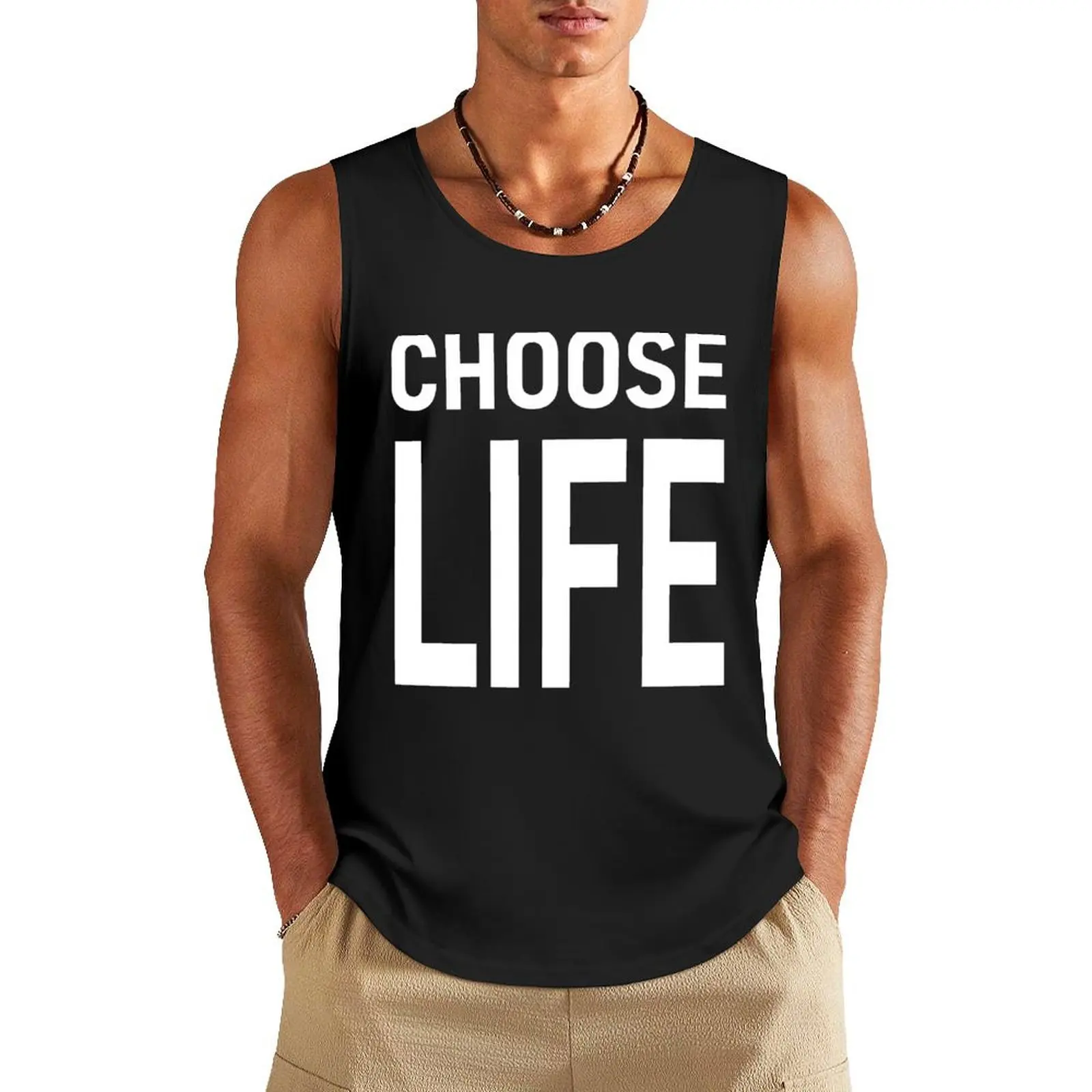 

Choose Life Wham! George Michael Andrew Ridgeley Tank Top t-shirt Men's man sexycostume