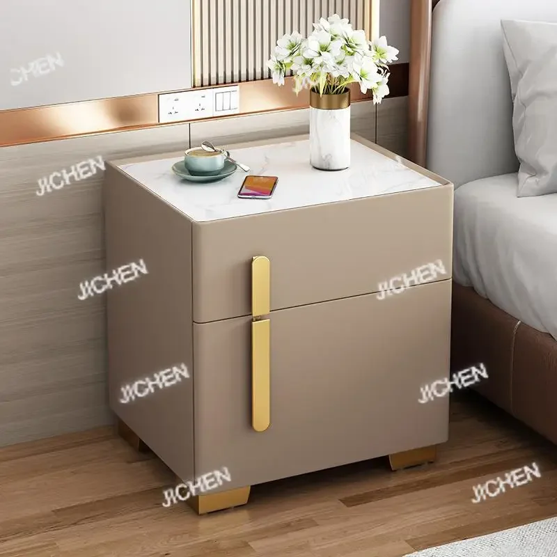 

JCQ Neu Smart Bedside Table With Safe Integrated Solid Wood Small Safe Home Bedroom Simple
