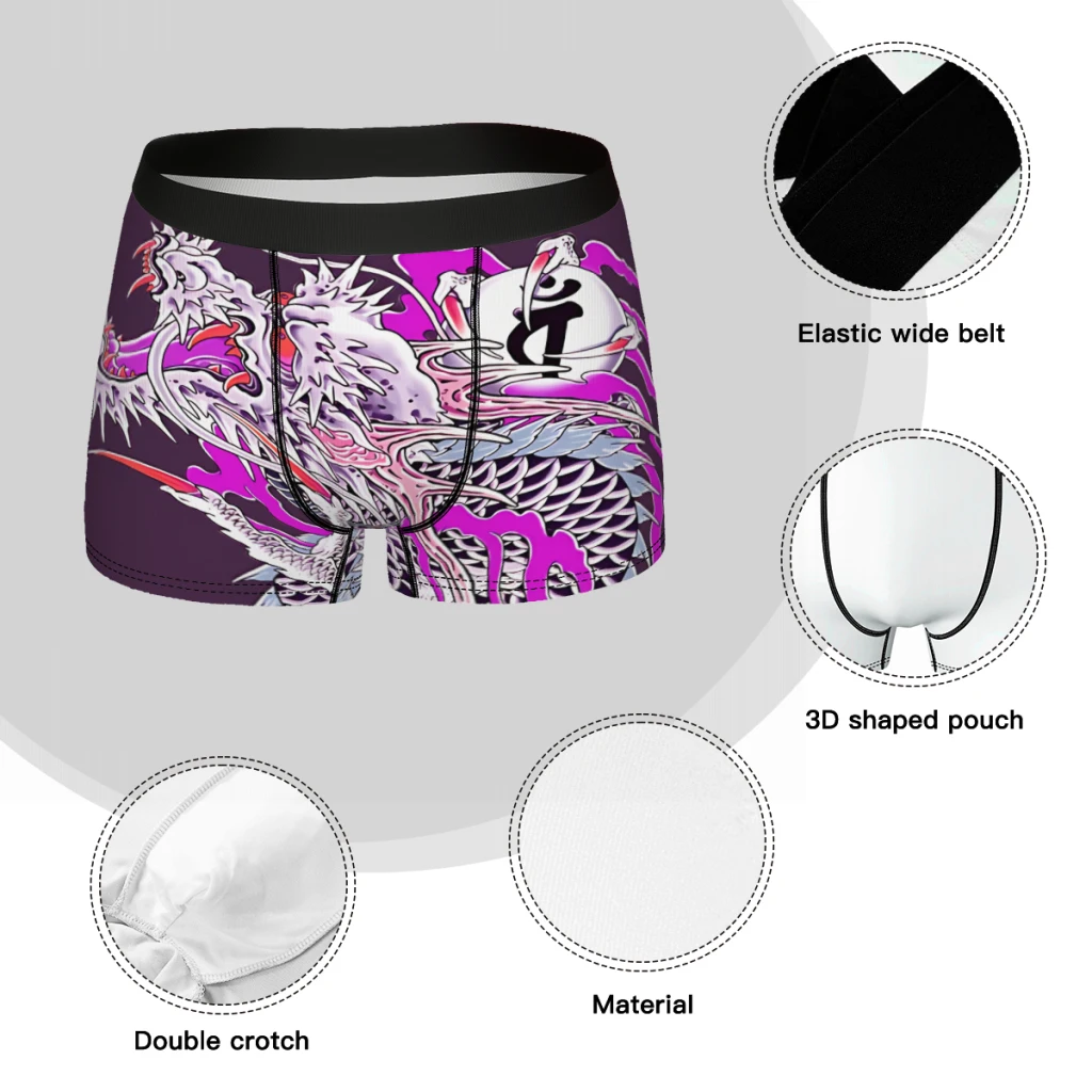 Dragon Of Dojima Yakuza Underpants Homme Panties Men\'s Underwear Ventilate Shorts Boxer Briefs