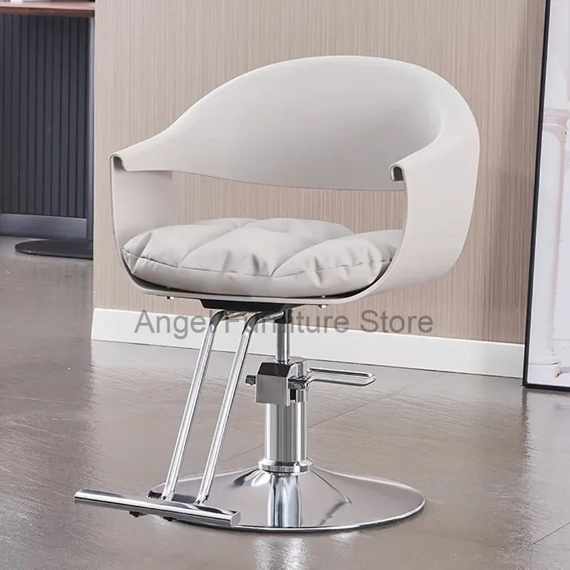 Professional Barber Chairs Pedicure Ergonomic Portable Luxury Hairdressing Chairs Rotating Coiffeur Stuhl Salon Furniture MQ50BC