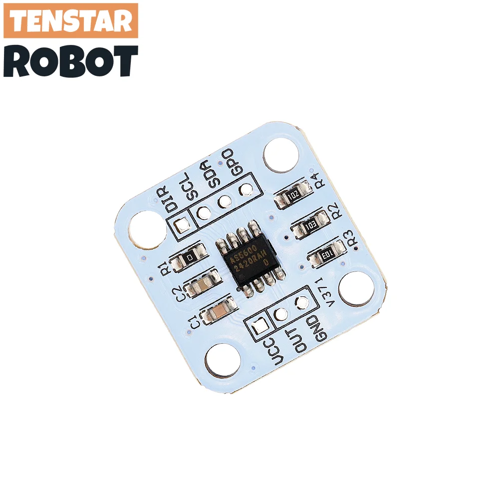 TENSTAR 2pcs AS5600 Magnetic Encoder Induction Angle Measurement Sensor Module 12bit High Precision