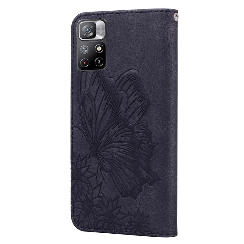 Butterfly Leather Case For Xiaomi Redmi A1 10C 10A 10 C Note11 Note 11 10 Pro Plus Note10 5G Fundas Wallet Bags Flip Cover 2022