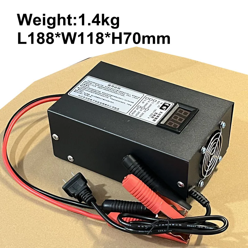 12V 40A 12.6V 16.8V 14.6V fast charger 3S 4S lipo lifepo4 GEL AGM dry liquid lead acid battery EV RV touring car camper Camping