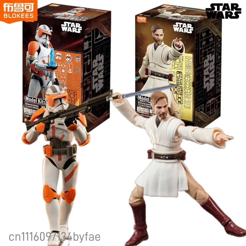 BLOKEES New Star Wars Buildable Figures Beyond Edition Clone Commander Cody Obi Wan Kenobi Assembly Model Ornament Toy Gift