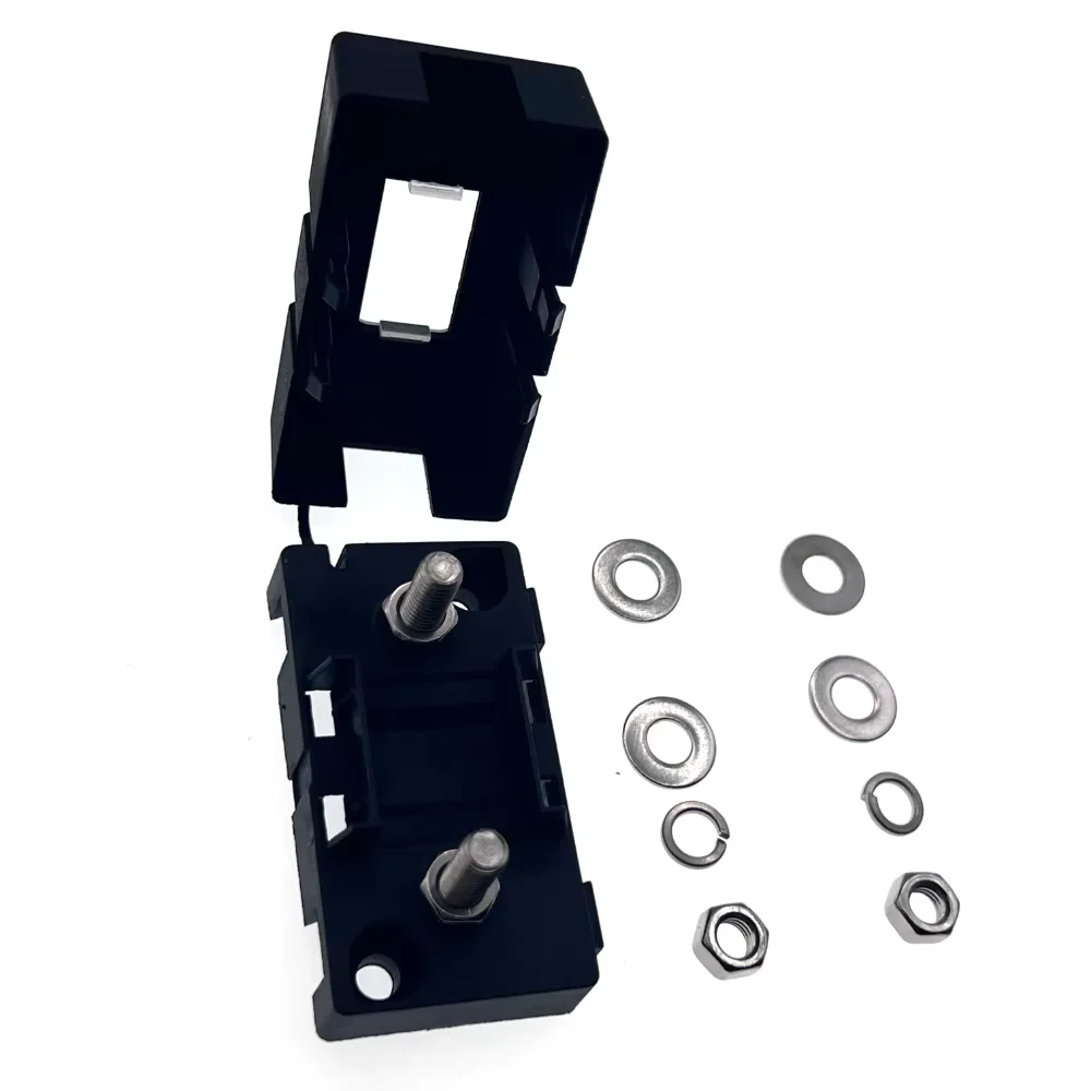 ANS Trumpet Fork Plug Fuse Kit 20A 30A 40A 50A 60A 70A 80A 100A 150A 200A with Bolt Fixed Insurance Film and Safety Plate Base view 4
