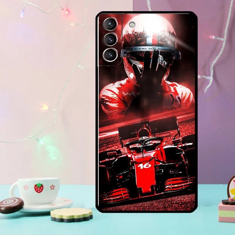 Charles Leclerc 16 F1 Case For Samsung Galaxy S21 S20 FE S22 S23 S24 Ultra Note 10 Plus Note 20 S8 S9 S10 Cover