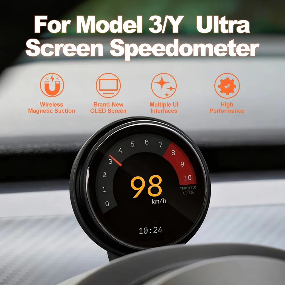 Tita For Tesla Model 3 Mode Y Wireless Cluster Speedometer Ultra Official Speedometer Dashboard HUD Model Y Juniper Model 3 OLED