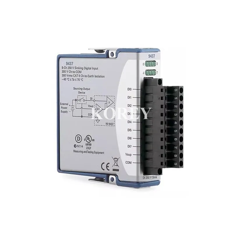 NI-9437 8-channel 250 VDC Drain Digital Input Module with Conformal Coating 783393-02 Please Inquiry