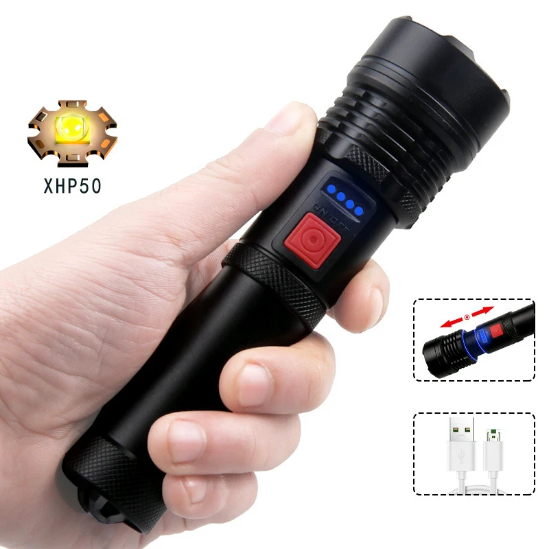 High - Power LED Flashlights Rechargeable Flashlights with1000 Lumens for Added Convenience Ideal for Kids Home & Emergencies