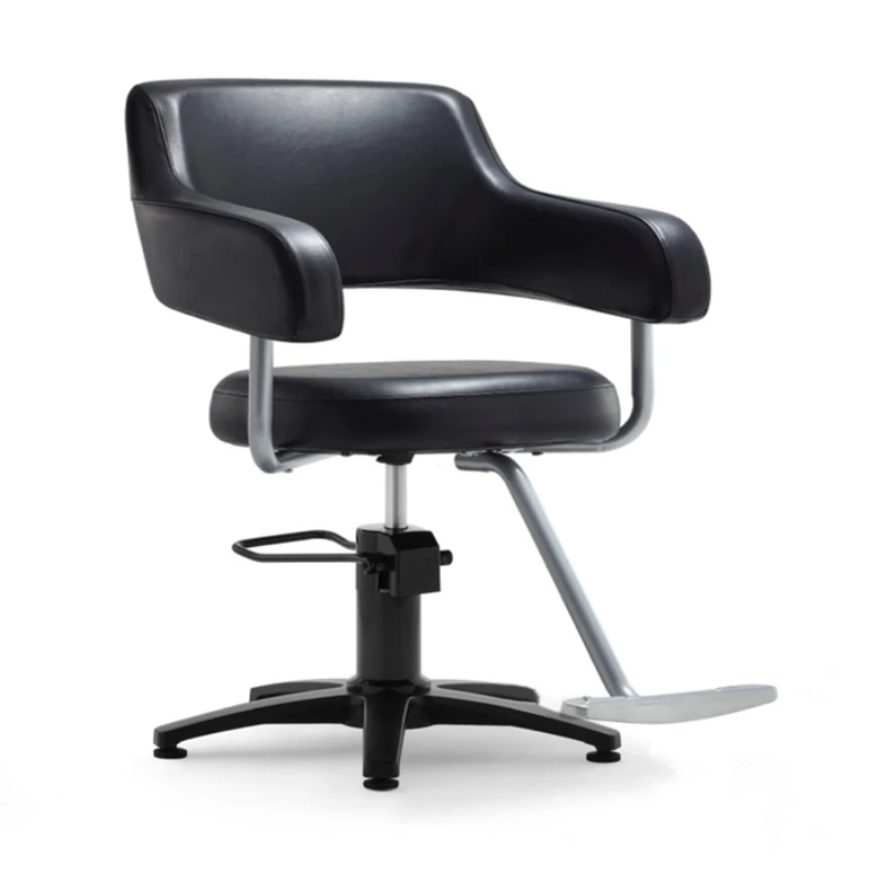 Cadeiras de barbeiro de metal modernas, giratórias, cômoda ajustável, cadeiras de barbeiro eleváveis, móveis comerciais, sandalye lslfy