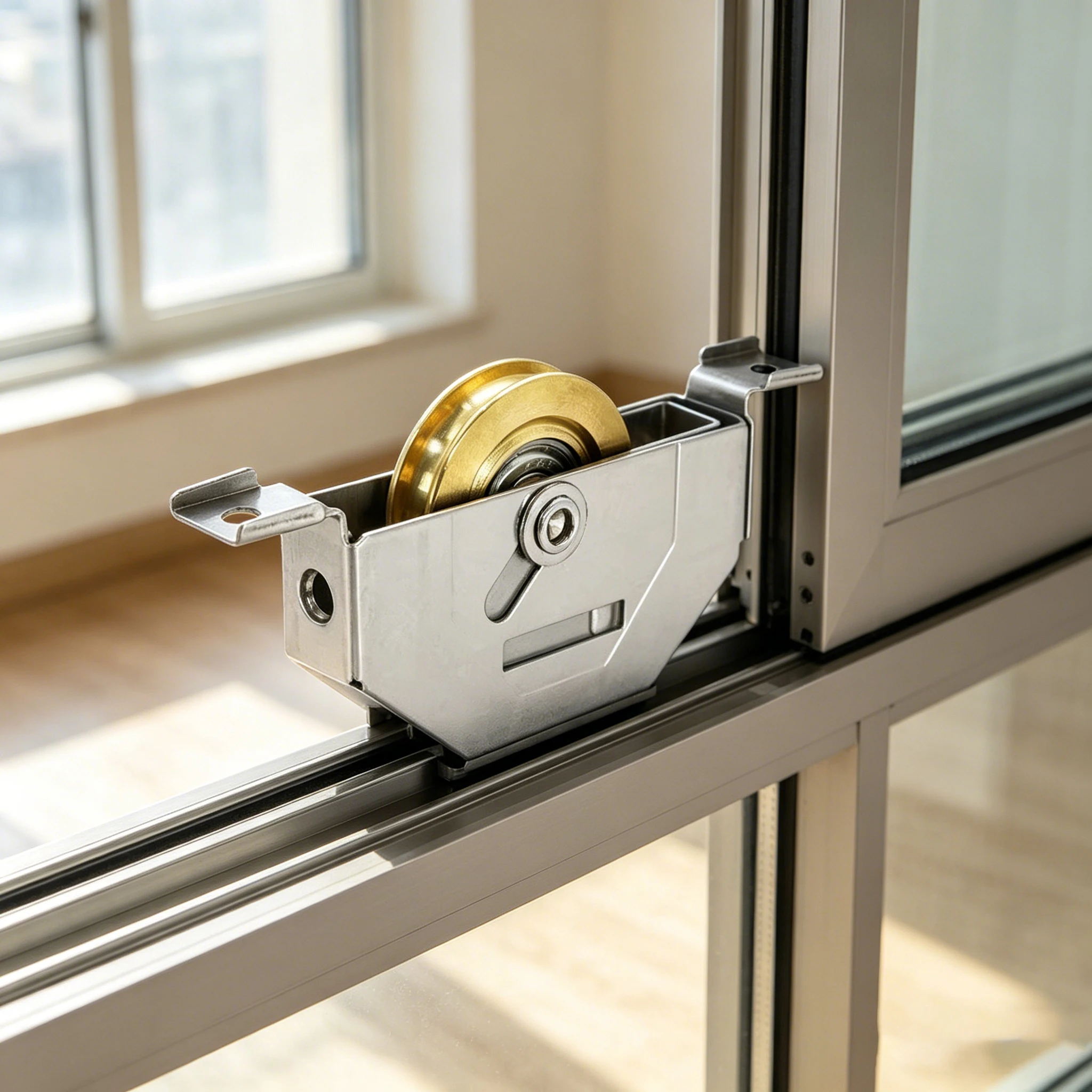 Stainless Steel Sliding Door Wheel With Copper Bearing For Aluminum  FOR WINDOWS Functionality Quiet Sliding Experience
