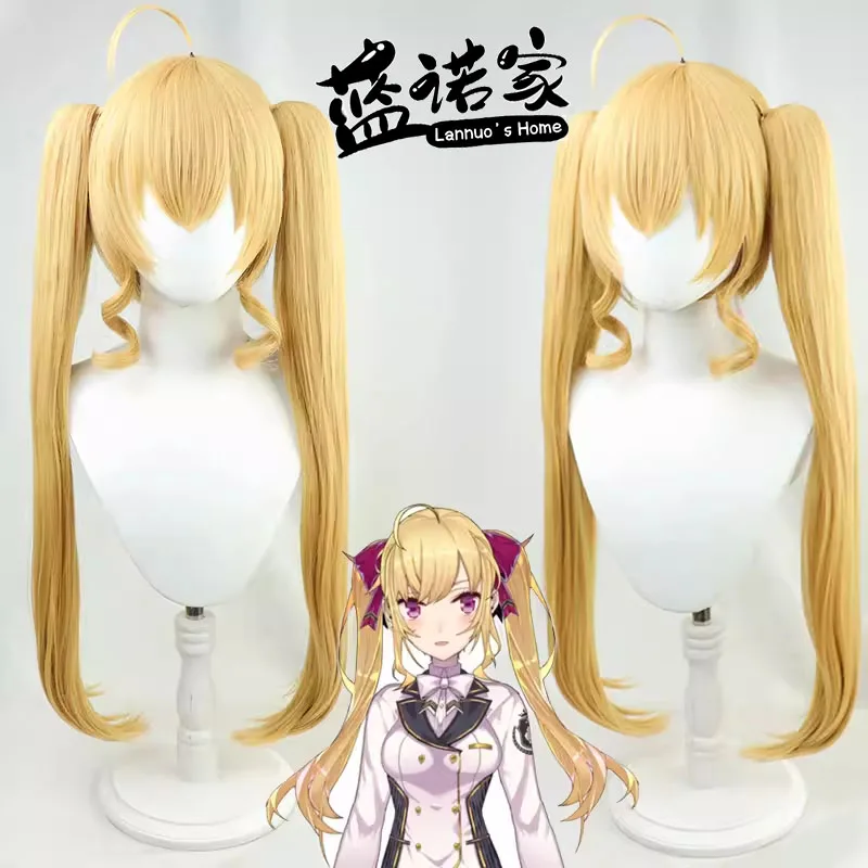 Virtual YouTube Vtuber Rion Takamiya Cosplay Wig Halloween Carnival Party Props Synthetic Hair Heat Resistant Fiber + Wig Cap