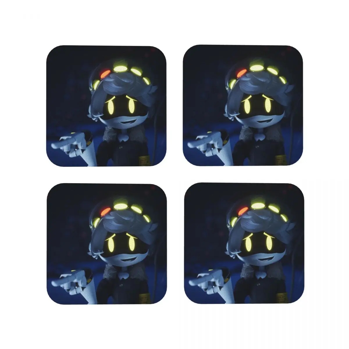 Murder Drones N Coasters Coffee Mats Mug Cup Placemats Tableware Pads for Home Kitchen Dining Bar