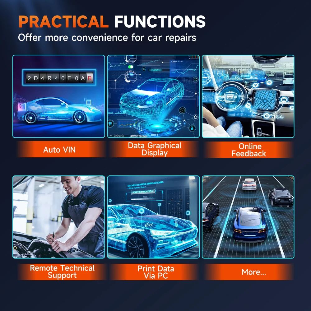 Автомобильный диагностический сканер FOXWELL GT60 OBD2, устройство для чтения кодов DPF EPB A/F 24 диагностика автомобиля сканер диагностики авто