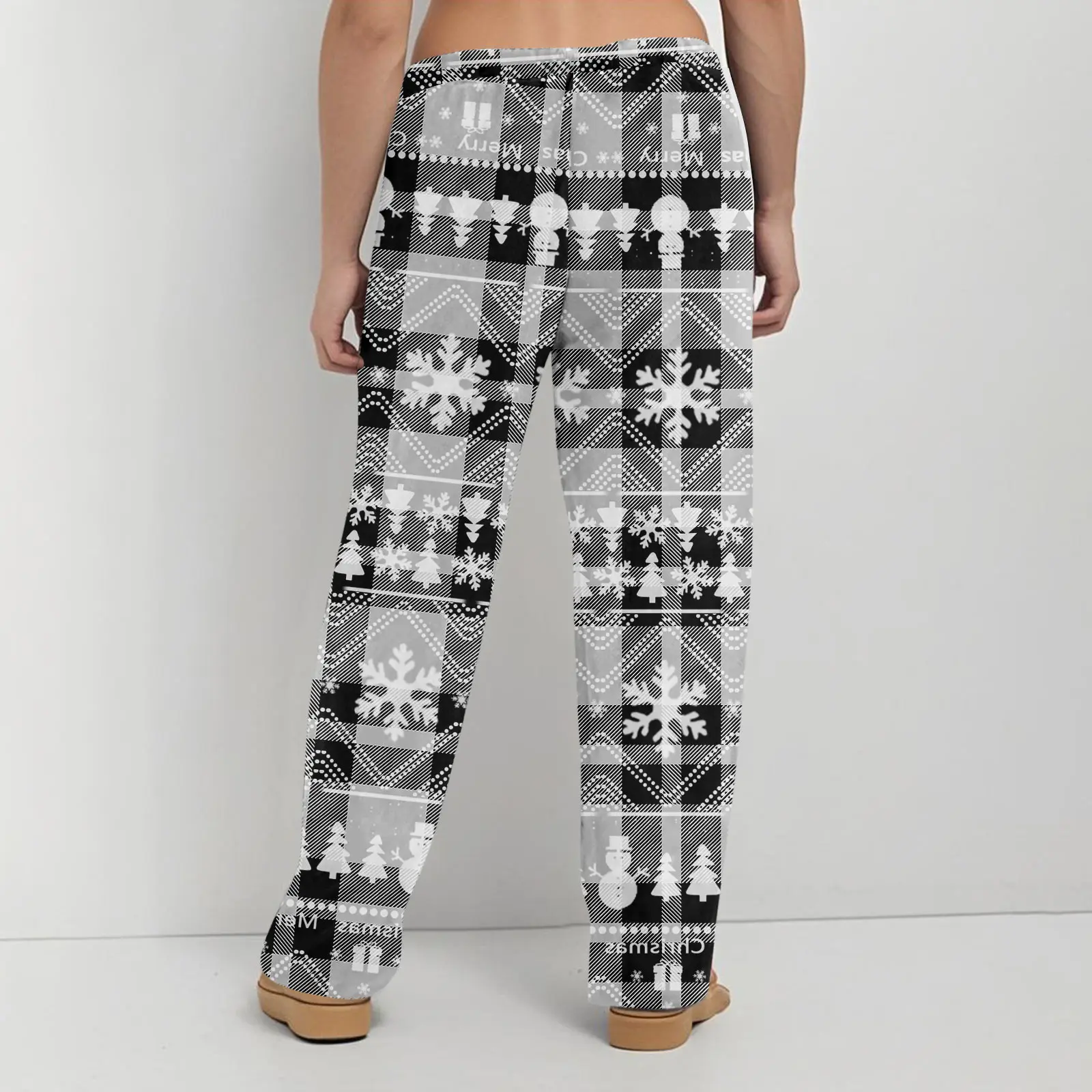 

Рождественские брюки с принтом, модные повседневные брюки для дома, для сна, для взрослых на осень и зиму, повседневные женские брюки, уличная одежда Navidad
