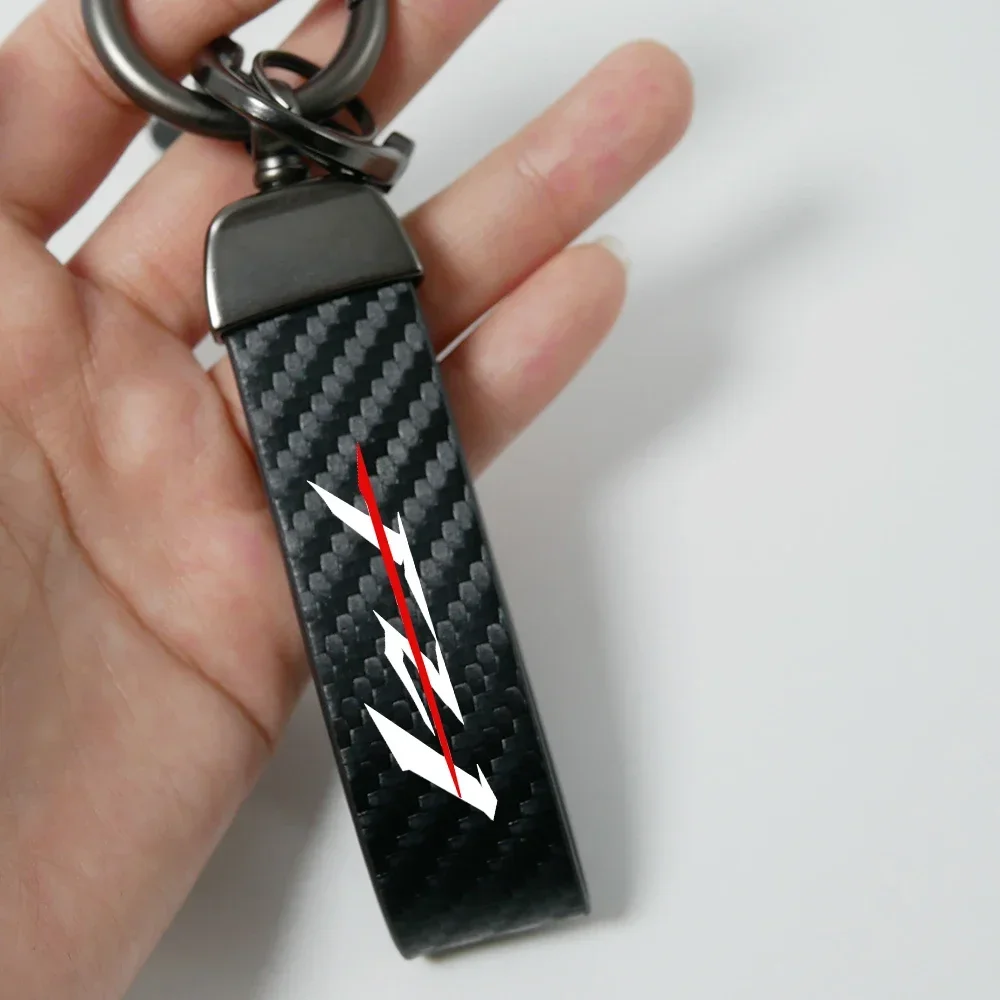 Motorcycle key chain Ring Carbon Fiber Metal Keychain Horseshoe Buckle For Yamaha FZ1 FZ1S FZ1N Fazer GT Motorcycle Keychain