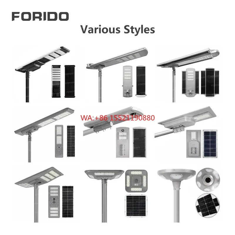 wmwmnu for FORIDO New Quality Outdoor Waterproof 30w 50w 60w 80w 100w 120w 150w Integrated All in One Led Solar Street Light