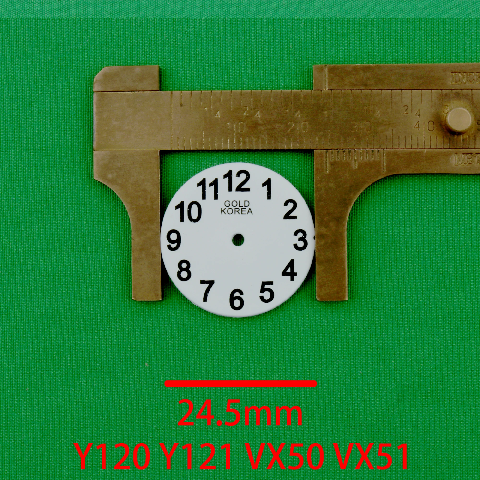 watch dial 24.5mm for EPSON Y121 movement Y120 movement VX50 movement VX51 movement Watch face 2.45CM dial for Y121F