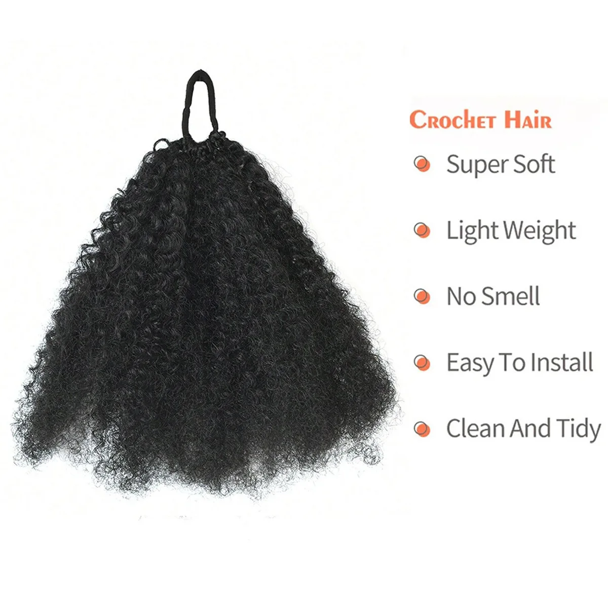 Short Drawstring Afro Kinky Curly Ponytail Extension