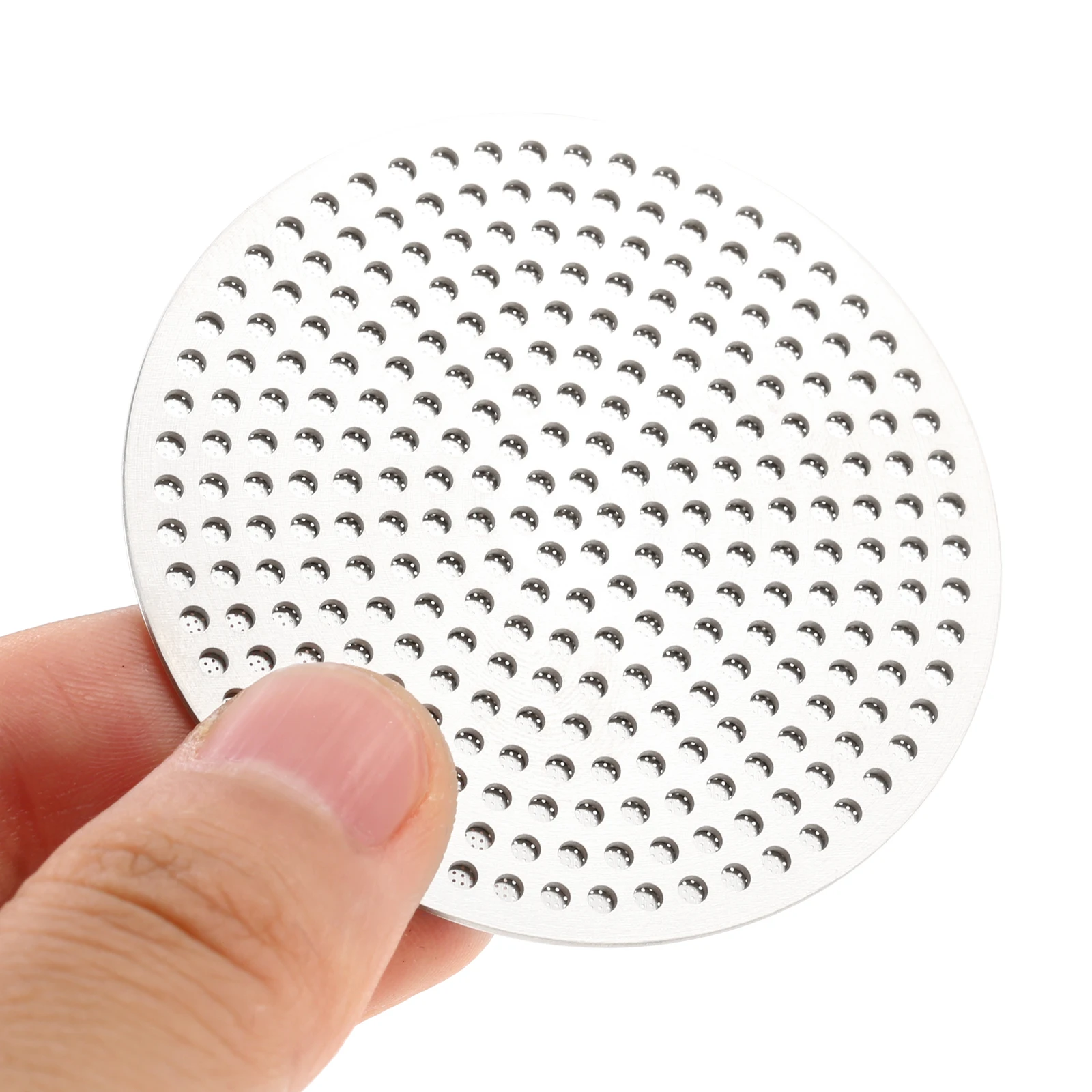 2pcs Stainless Steel Espresso Puck Screen Professional Baristas Tools 0.8mm Thin 2-layers Even Distribution Water 51mm 53mm 58mm
