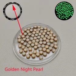 Green/blue luminescent beads are suitable for replacement parts of inlay LED 12 clock scale ring inlay