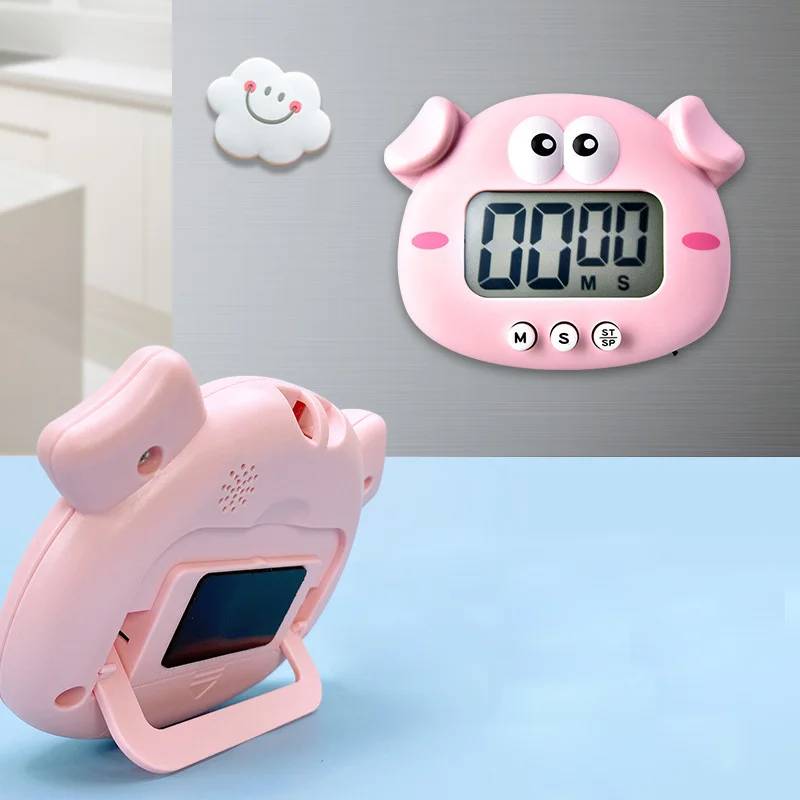 Temporizador Digital para niños, reloj despertador de Cuenta Regresiva para estudio de cocina, temporizador de animales lindos, Gadgets de cocina