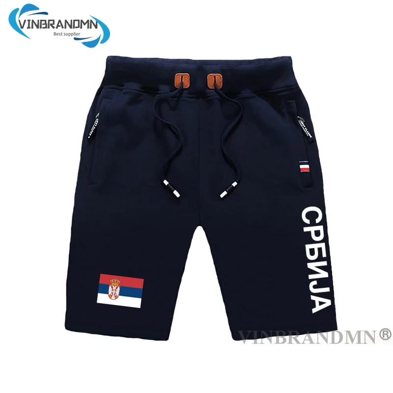 Serbia Serbian Serbs mens shorts beach man men's board shorts flag workout zipper pocket sweat bodybuilding 2023 new SRB Srbija