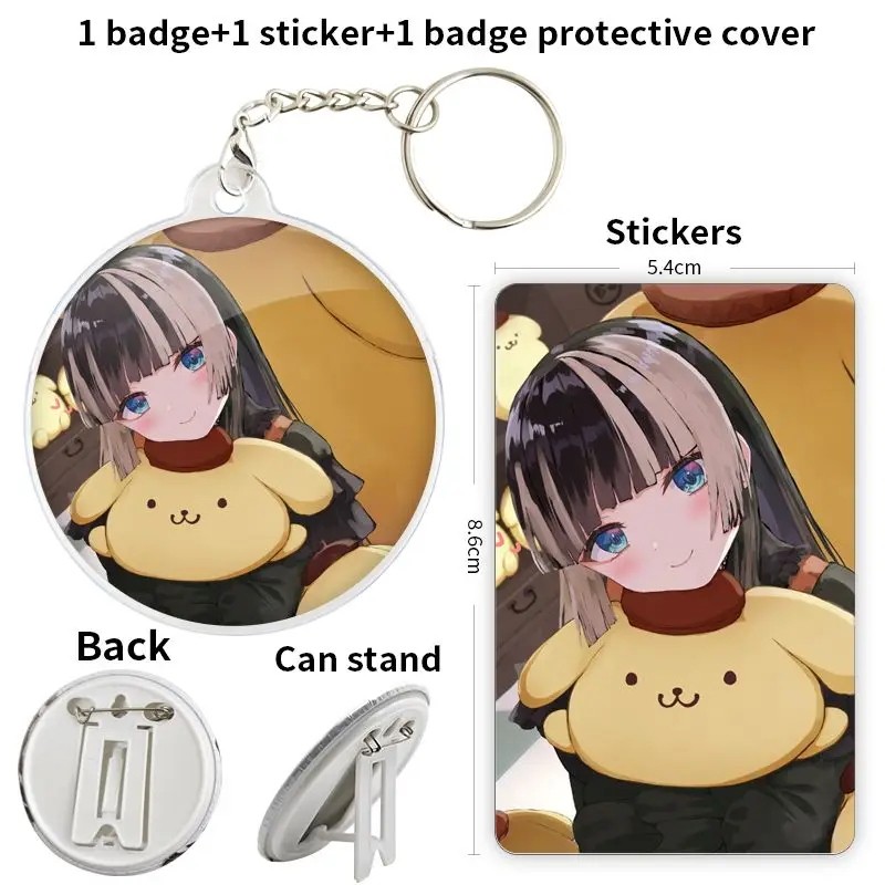 Jnostiuutei Raden Anime Charakter Spiel Soft Button Abzeichen Brosche Anker Peripheriegeräte Pin Schultasche DIY Anhänger Cosplay Schüler Hut