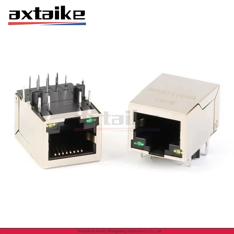 

5PCS HR911105A Single Port RJ45 Connector HR911105 Ethernet Interface Network Transformer 100M 12Pin