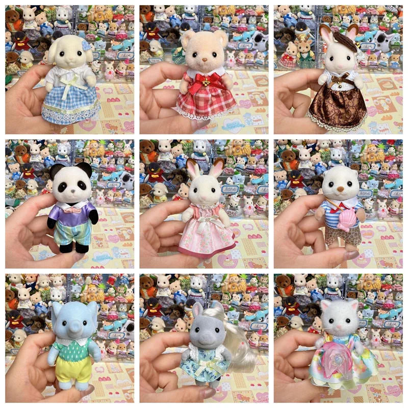 عائلات سيلفانيان أنيمي الأصلي Ternuas Ternurines لعب فتاة لعبة المطابخ شخصيات لطيف كاليكو المخلوقات دمية متوسطة الحجم 3