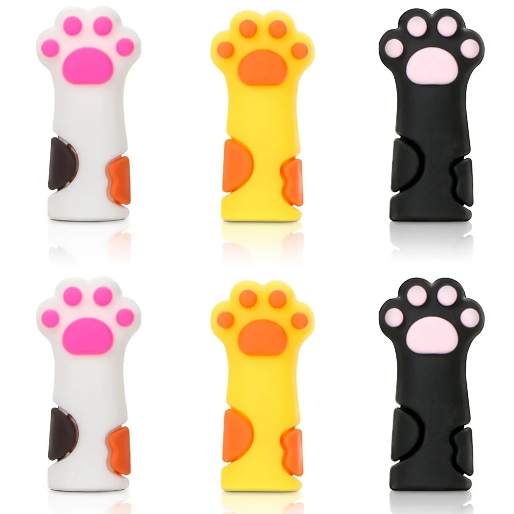 1/3/6 Stück Niedliche Katzenpfoten-Silikonhülle Schutzhülle für Nagelhautschere Maniküre-Pediküre-Werkzeuge Hornhaut-Pinzette – Detail 10